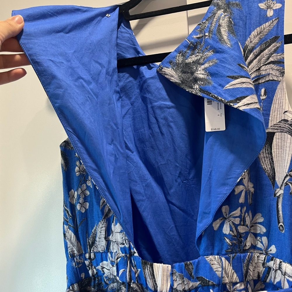 J. Crew Floral Blue Sleeveless Maxi Dress - Picture 11 of 15